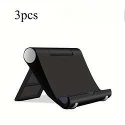 Compact and Durable Portable Folding Phone Stand - Sleek ABS Design for Convenient Hands - Free Viewing (3pcs)