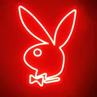 LED Neon Acrylic Rabbit Shape Sign Light 2