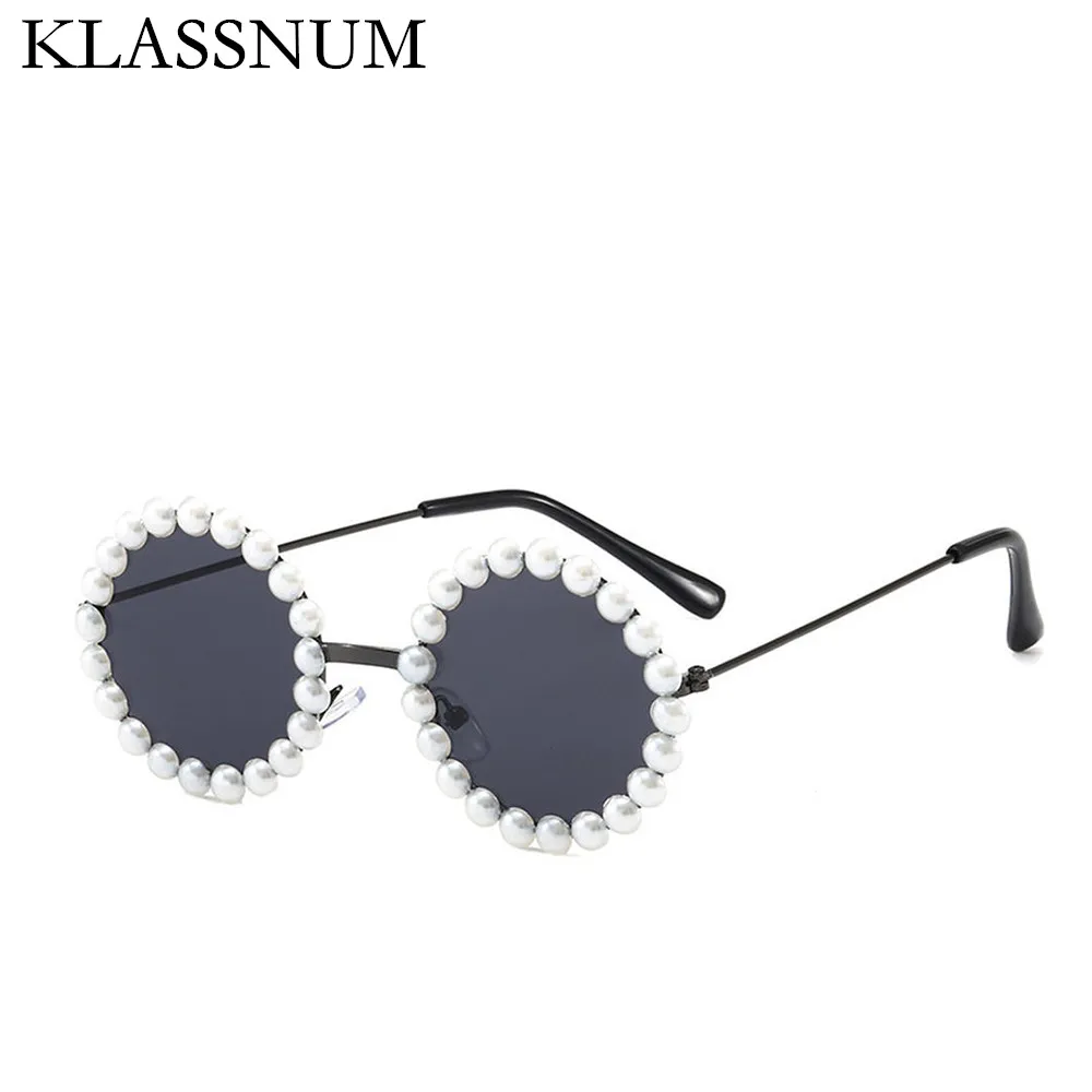 

Full Pearl Round Kids Children Sunglasses Vintage Boys Girls Outdoor Sun Protection Sun Glasses UV400 Cute Baby Fashion Eyewear