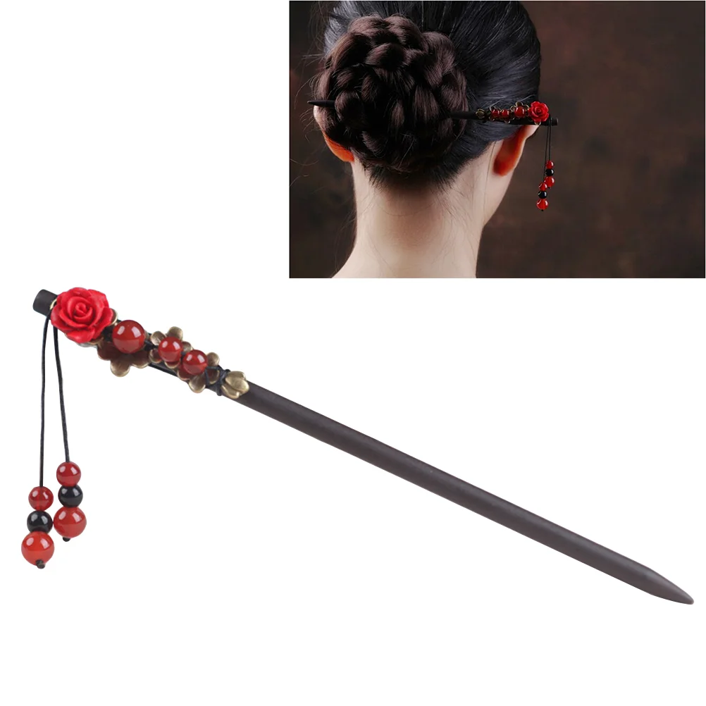 Hair S Haipin Sticks Chinese Women Stick Accessories Japanese N Chopsticks Fo Wooden Buns Hairpin Aoies Chopstick Jan Hopes bamboo chopstick holder makeup brush utensil housewarming gift desktop pencil cutlery dispenser chopsticks