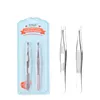 Stainless Steel Eyebrow Trimming Clip Set Flat Oblique Jaws Practical Eye Brow Clips Brow Hair Removal Tools Eyebrows Tweezers 5