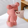 Animal Statue For Living Room Piggy Bank Sculptures Home Decor Modern Resin Decorative Decoration Table Desk Cute Blue Elk Bear 2