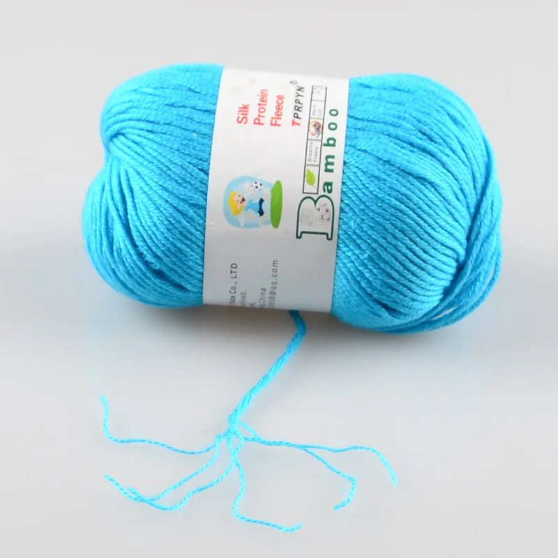 TPRPYN 1pc 50g Yarn Crochet Silk Hand Knitted Cotton Yarn for Knitting Doll Sweater hat Line DIY Amigurumi Threads 132M 6