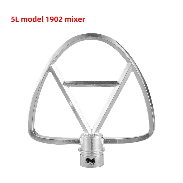 Stainless Steel Egg White Whisk/Aluminium Alloy Dough Hooks/Flat Beater for Stand Mixer Spare Parts 4