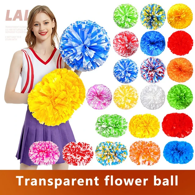 2PCS Red Silver Pompoms Cheerleader 32CM Cheer Pompons Supplies Factory  Baton Handle Color Free Combination Wenhan Sports - AliExpress