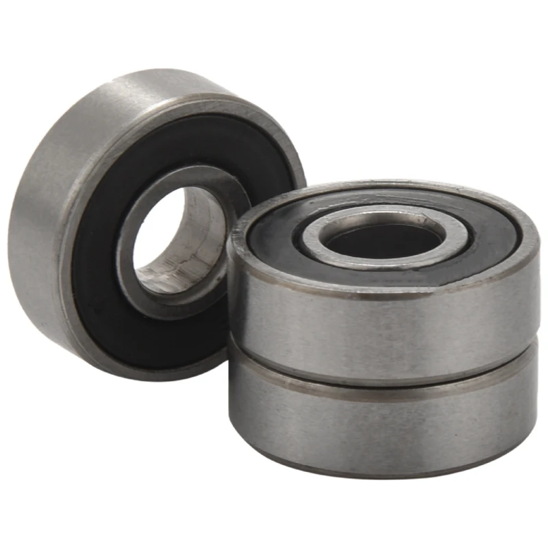 12 Pack 608RS Ball Bearings – 8x22x7mm Double Rubber Sealed, Bearing Steel Miniature Deep Groove Bearings For Skateboards, Skates & DIY