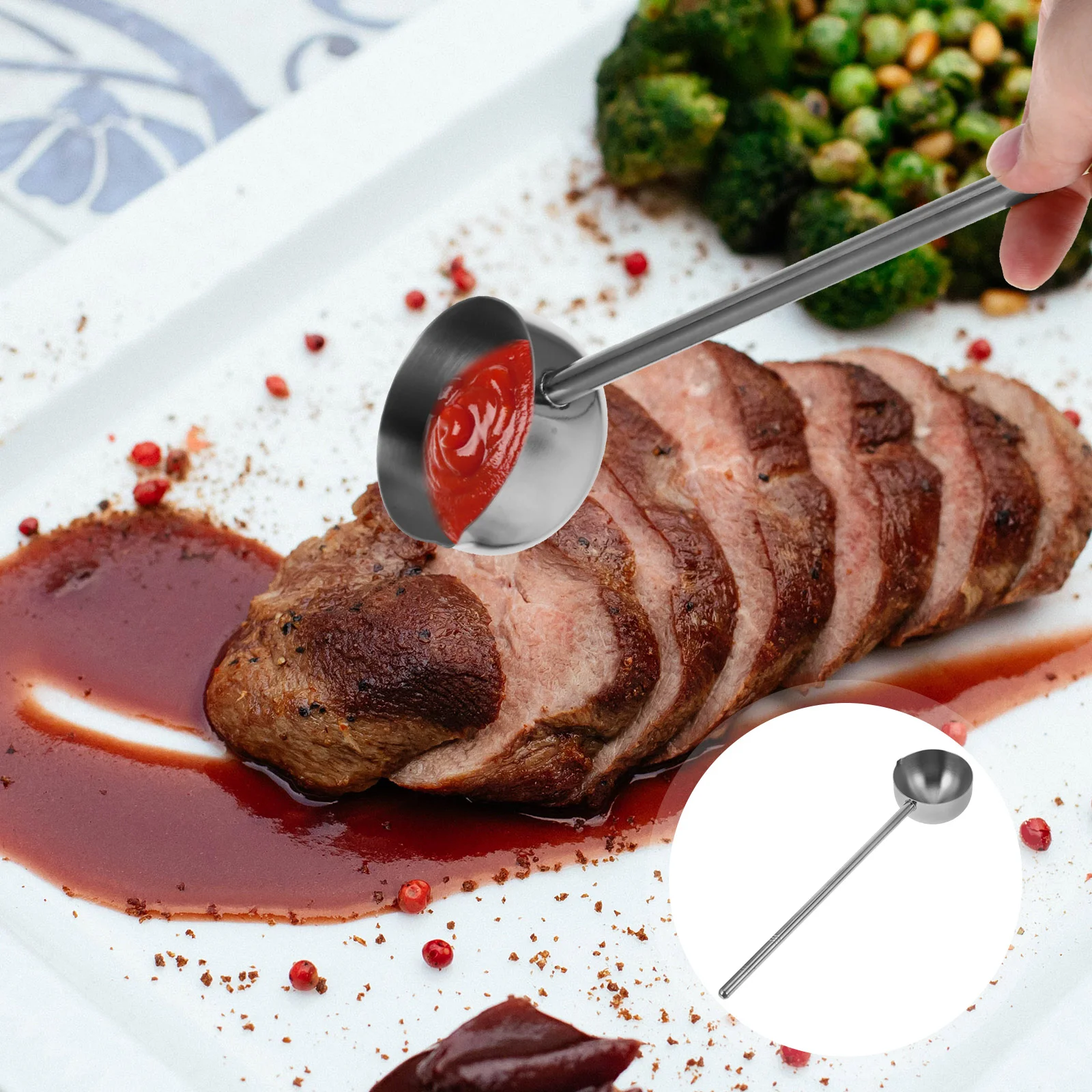 Stainless Steel Spoon Thicken Water Ladle for Home Coffee Scoop Household Dipper Kitchen Gadget Soup