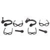 4PCS 1:12 Mini Doll House Headphone Microphone Glasses Decor Collection For Gifts Dollhouse Miniature Accessories Kids Toys 3