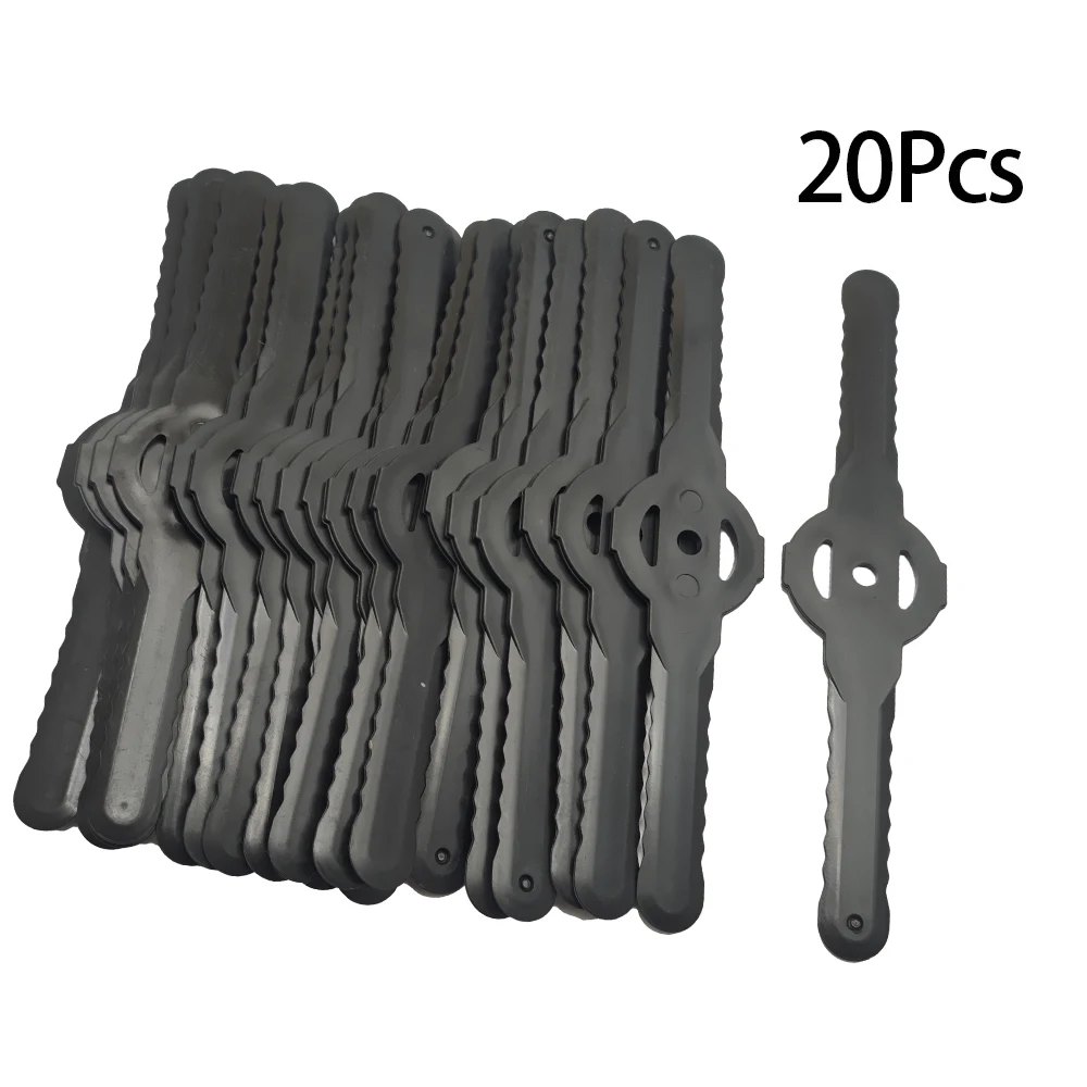 Brush Cutter Blade 20pcs/lot Plastic Grass Trimmer Head Blades Electric Lawn Mower Garden Brushcutter Spare Parts