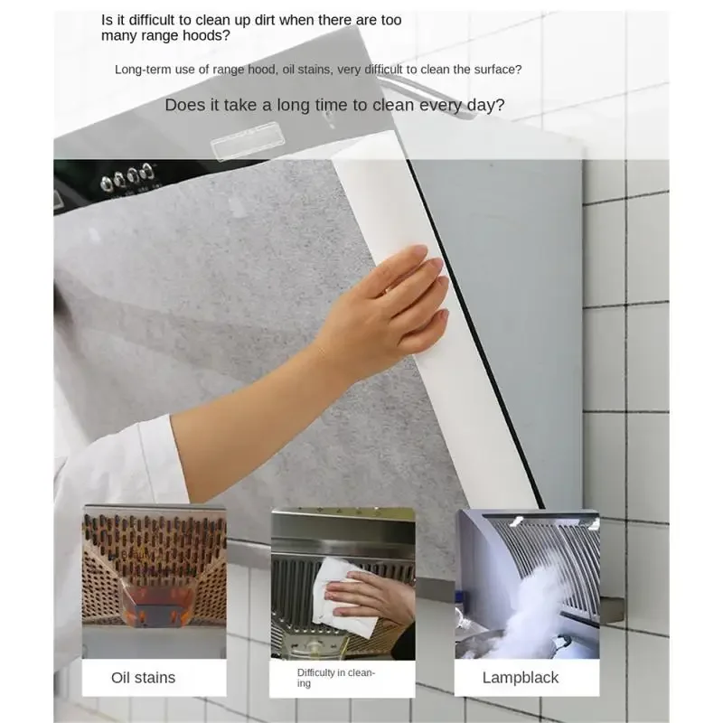 Kitchen Replaceable Range Hood Anti-oil Filter Oil Absorbing Paper Non-woven Lampblack Filter Film