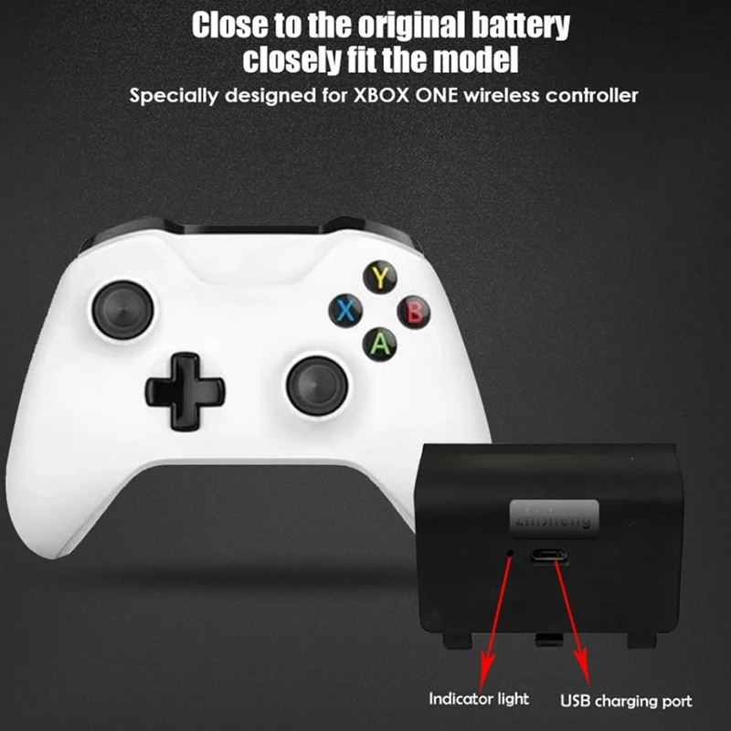 1Pcs Large-capacity 2400mAh Handle Battery Charging Battery With USB Charging Cable