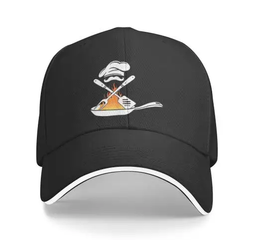  Chef Themed Mens Snapback Hats, Classic Flat Bill Hats For  Men Women, Funny Knife Hip Hop Baseball Cap Snapback Extender Adjustable,  Black Fitted Hat For Outdoor Grill Fisherman