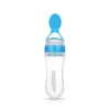 Newborn Baby Squeeze Feeding Bottle Silicone Training Porridge Rice Spoon Infant Cereal Food Supplement Feeder Safe Tableware 3