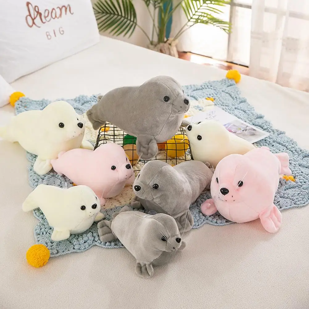 

23/40cm Cute Seal Plush Toy Soft Sea World Animal Stuffed Gift Lion Children Sea Plush Y0y8
