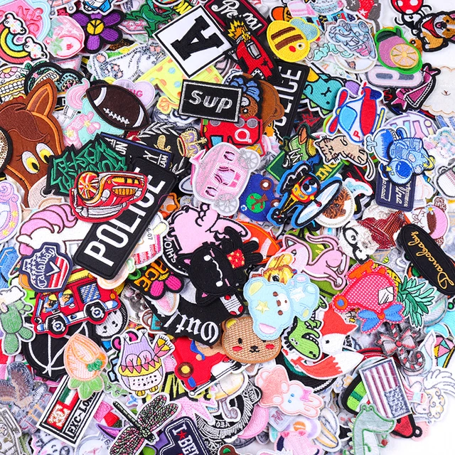 Iron Patch Accessories  Embroidered Patches - 30pcs/lot Cartoon Patches  Clothing - Aliexpress