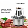 Stainless Steel Electric Meat Grinder Multi Speed Home Kitchen Food Processor Garlic Chopper Vegetable Mincer 1