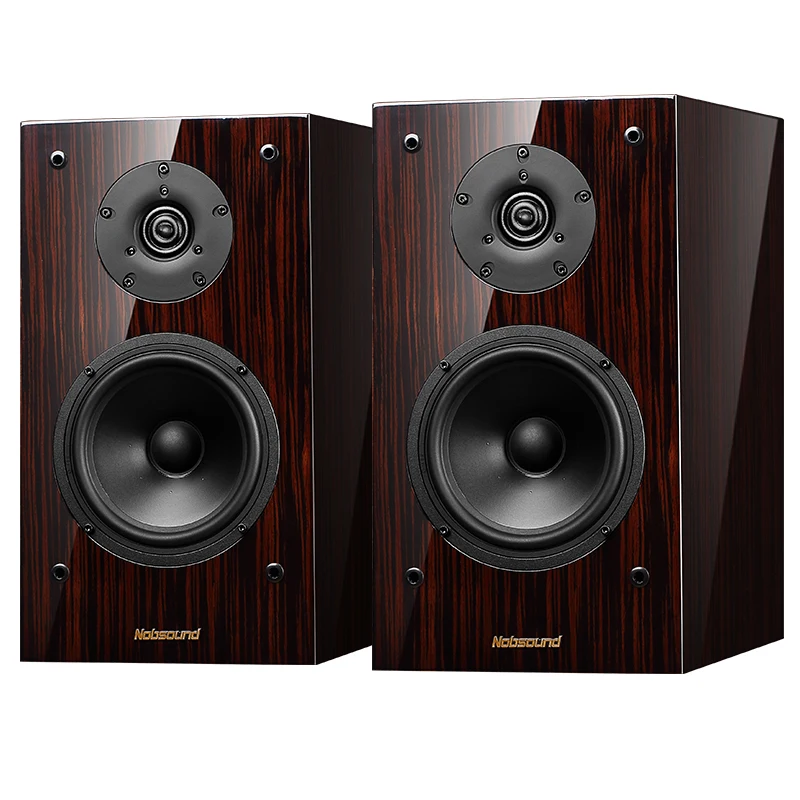6.5 Inch Desktop Two-Way Speaker HiFi High Power Audio Speaker Passive Bookshelf Surround Home Theater Monitor Sound Box