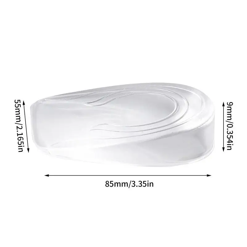 Silicone Transparent Invisible Height Lift Heel Increase Heightened Gel Insole стельки для обуви plantillas gel para hombre