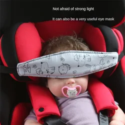 Baby Head Fixing Belt Multifunctional Child Car Seat Head Rest Headrest Head Sleep Eye Mask Auxiliary Shock Absorption Belt Safe