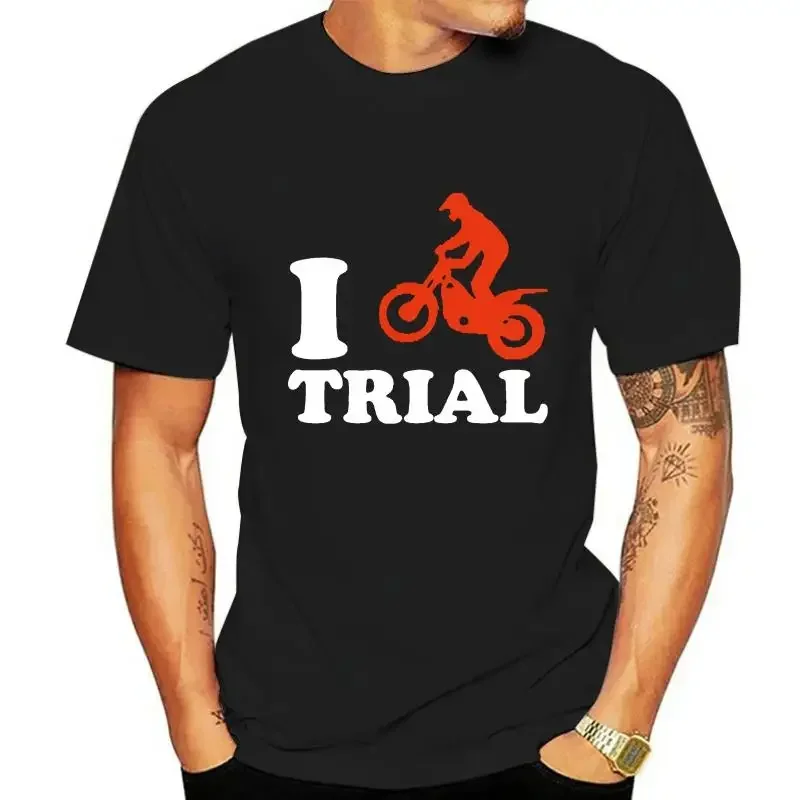 

Футболка мужская летняя с принтом «I love trial bike»