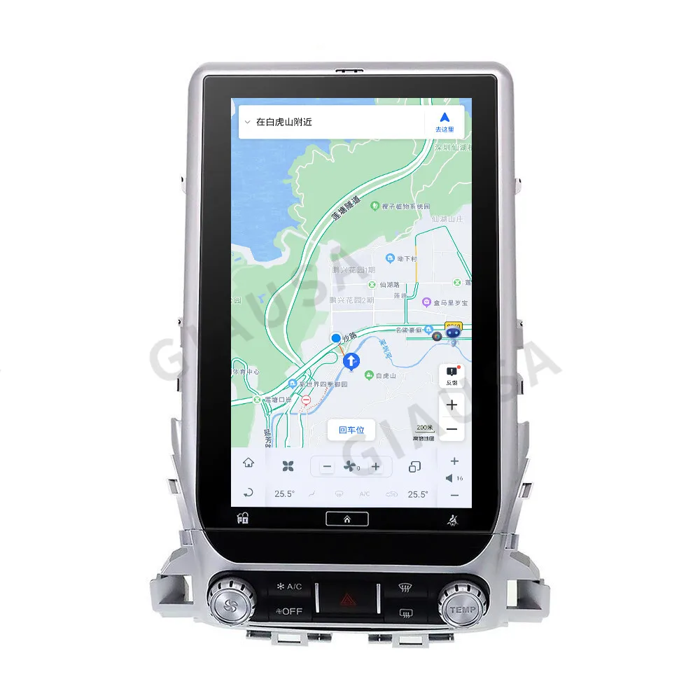 

13.8" tesla style android car radio screen auto stereo for Toyota Land Cruiser 2016 2017 2018 Navigation GPS Video Player