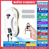 Household window automatic water spray cleaning robot vacuum cleaner remote control electric window wiper household glass wiper 1