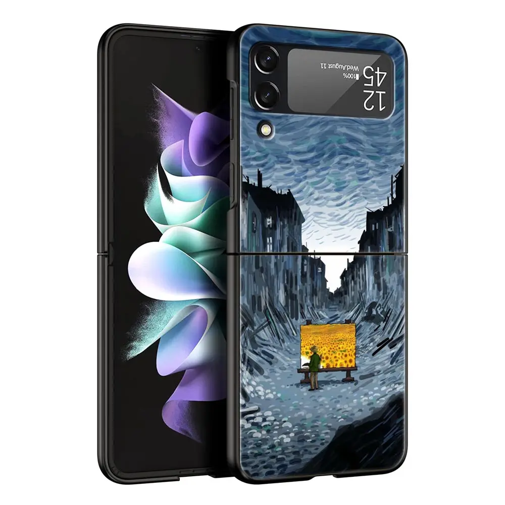Gift Phone Case - Black Hard PC Shell with Van Gogh Starry Night Art Aesthetic