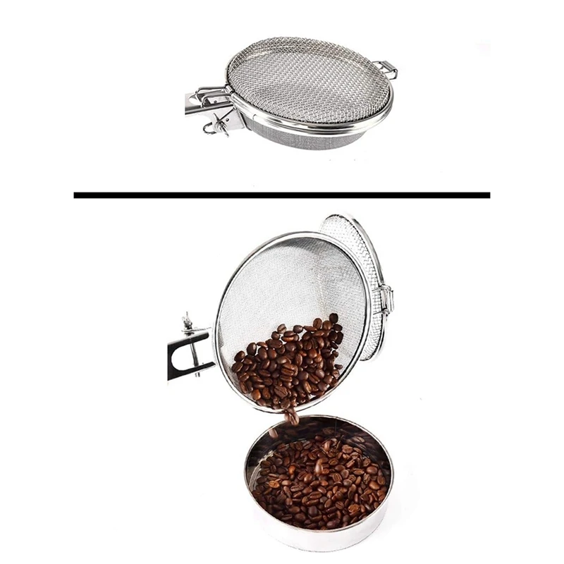 1 pz 0.5LB Handy Roaster Set di strumenti per la torrefazione del caffè strumento portatile per la torrefazione del caffè in acciaio inossidabile a portata di mano (pieghevole)