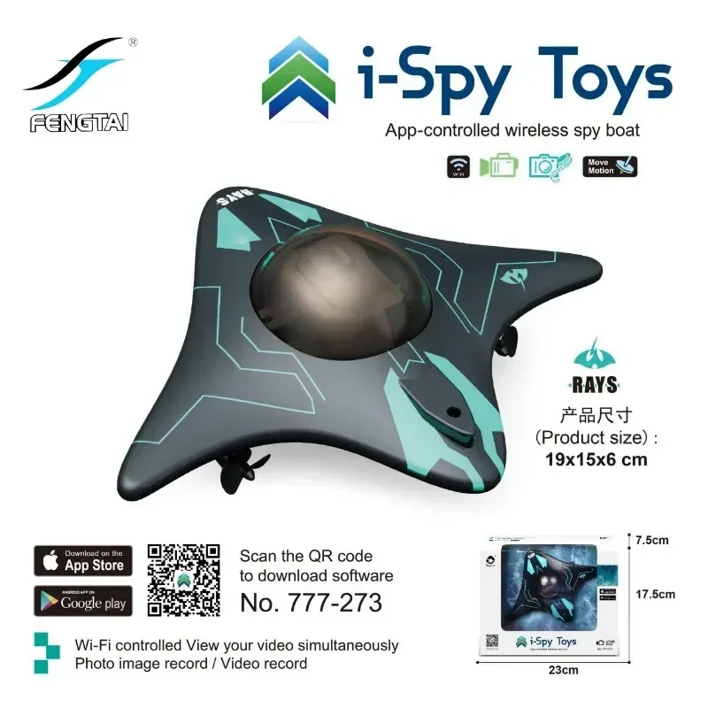 funny gift:WIFI HD camera mini rc boats,6-channels underwater photo real-time transmission rc ship,remote control boat,kids toys 6
