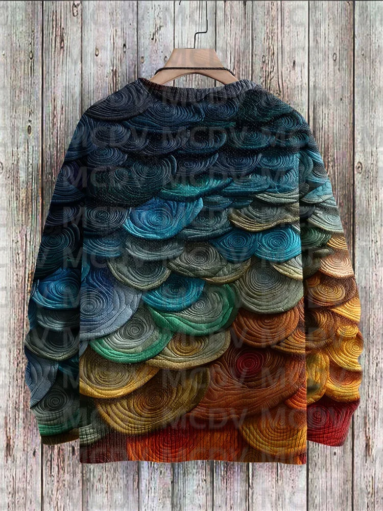 Rainbow Art Casual Multicolor Print Knit Pullover Sweater Men's For Women's Pullover