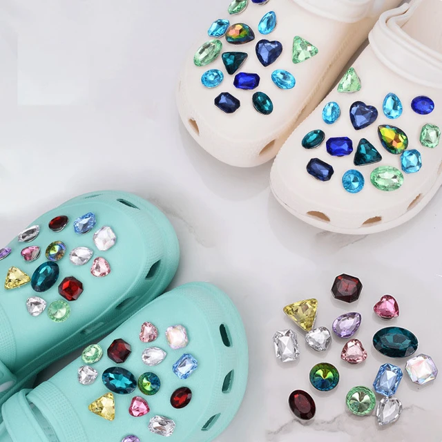 Rhinestone Croc Charms Designer DIY Vintage Fashion Clogs Shoes