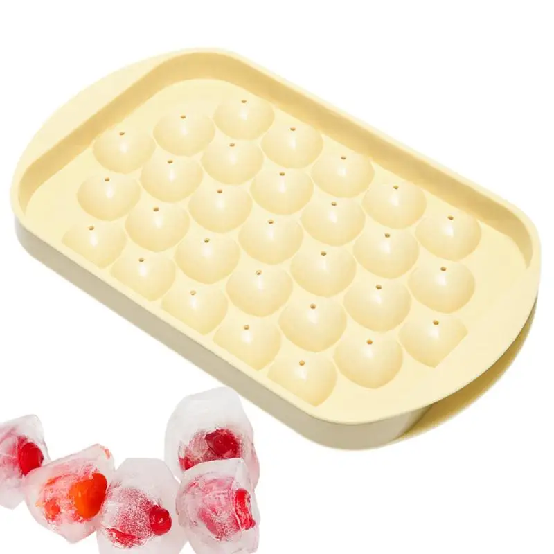 

Heart Ice Cube Mold Mini Heart Candy and Chocolate Mold Dishwasher Safe Easy Release 29-Grids Dustproof Hygienic Mold with Lid