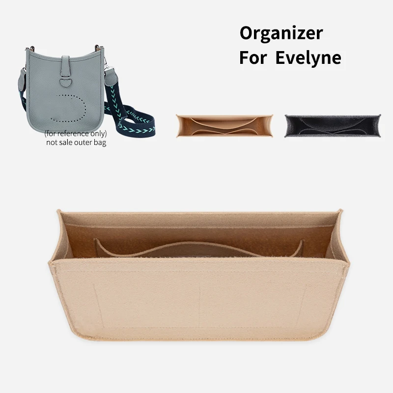 

Popular Bag Organizer for Evelyne 16 29 33 Luxury Bag Felt Insert Pouch Makeup Handbag Inner Purse Travel Portable Cosmetic Bags