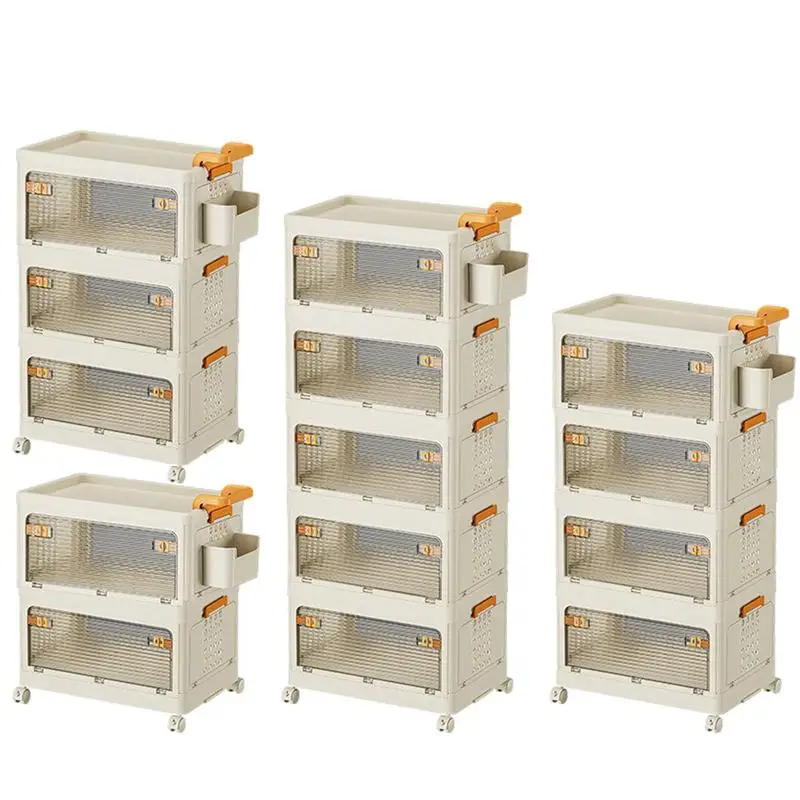 

Display Shelves With Wheels Multi-Tier Trolley Shelf Rack Multi-layer Multi-purpose Storage Rack Cart For Drinks Snacks