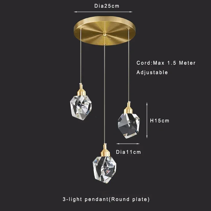 3-light pendant R
