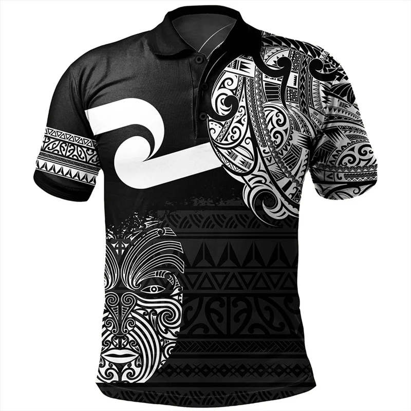 Men's Maori Art NZ Printed polo shirt main image 1