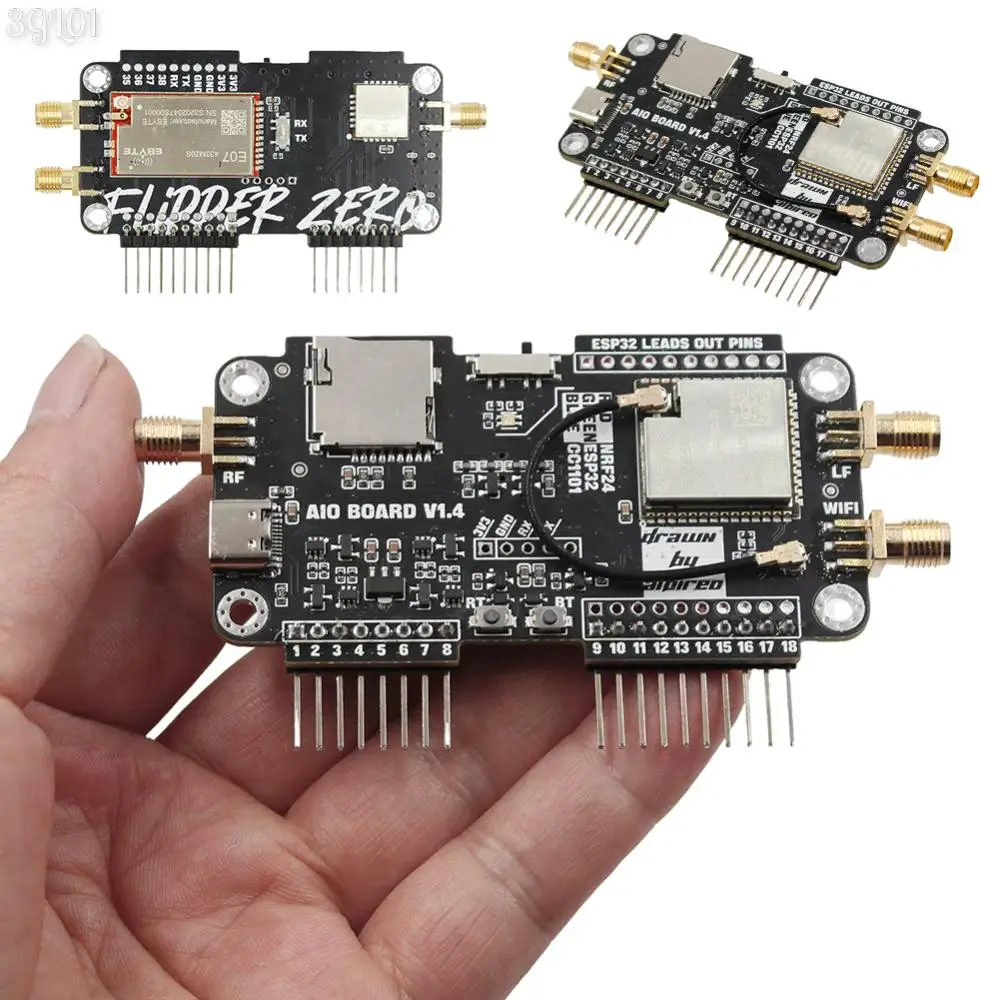 

Плата расширения 3-в-1 для Flipper Zero, Wi-Fi, модуль расширения NRF24 + ESP32, 2,4 ГГц, CC1101