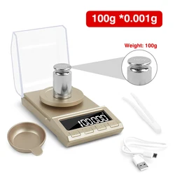 Ultra-Precision Digital Jewelry Scale with USB Power and LCD Display (8068G-100G Scales)