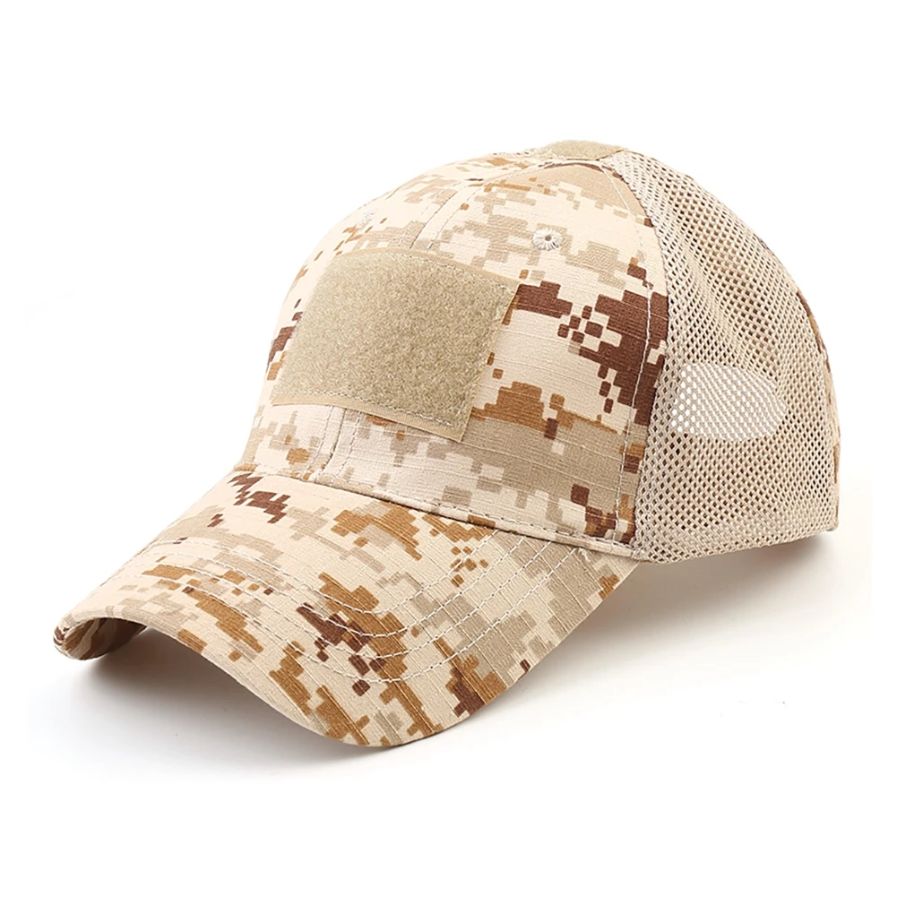 Tactical Hat Outdoor Sport Snapback Stripe Camouflage Baseball Cap Mesh