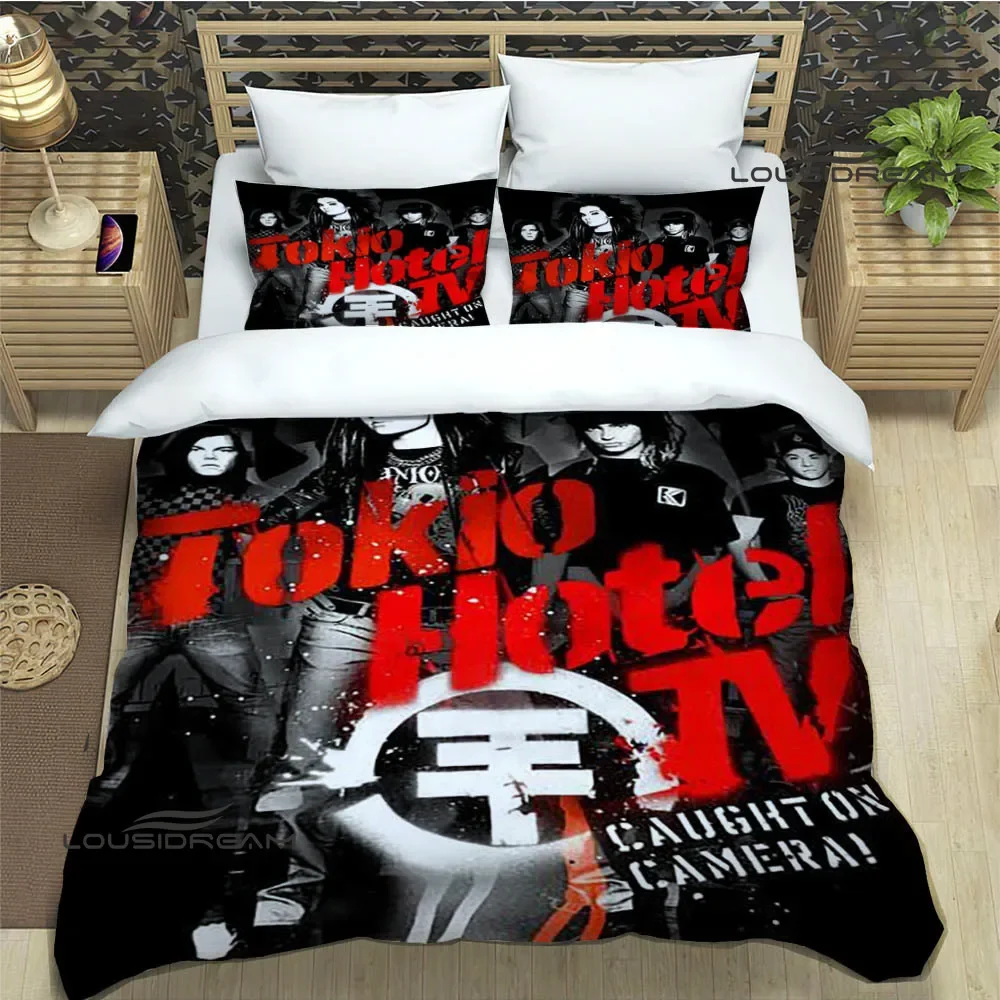 TokioHotelbandprintedBeddingSetsexquisitebedsuppliessetduvet