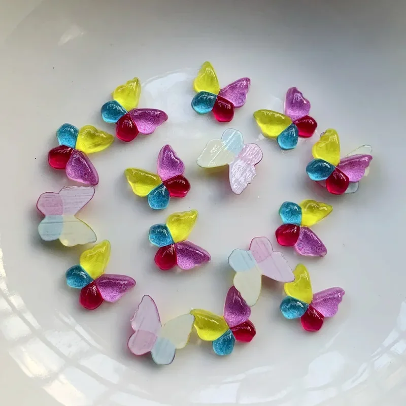 Nail Art Rhinestones 40pcs of flower angel butterfly non-thermal restoration flat back acrylic nail stone 3D nail art decoration