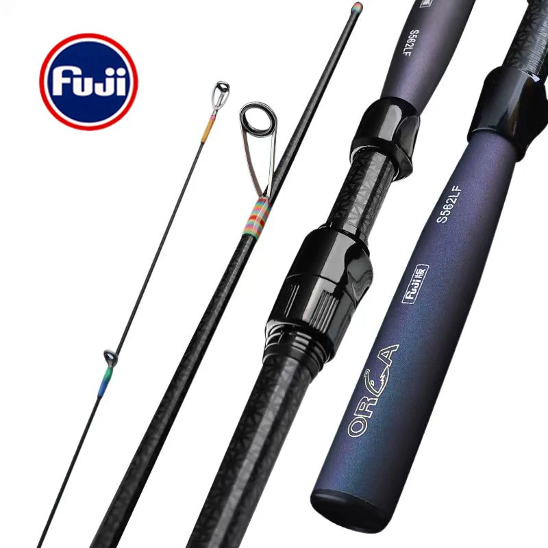 

ultralight fishing rod carbon fiber spinning/casting lure pole all fuji guide ring trout fishing rods Bait WT 1-8g Line WT 2-6LB