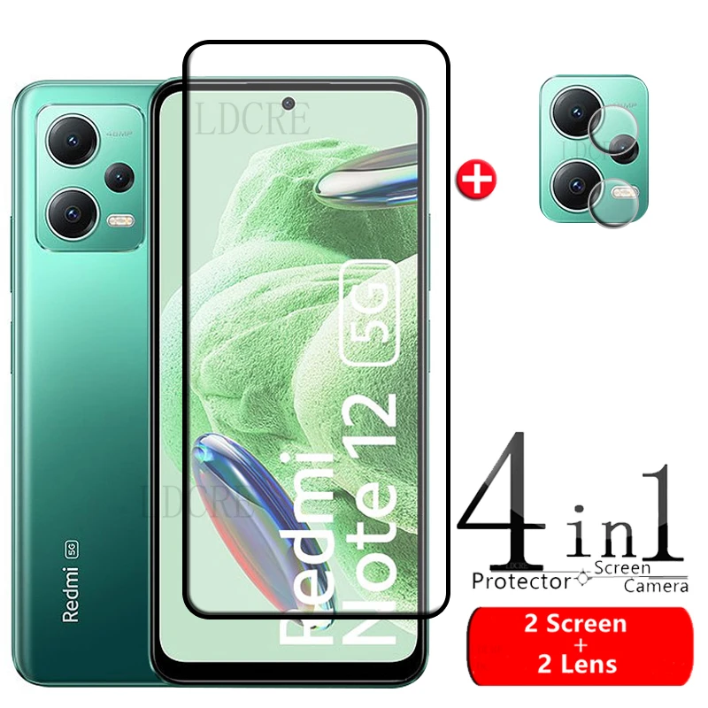 

For Xiaomi Redmi Note 12 5G Glass For Redmi Note 12 5G Tempered Glass 9H Screen Protector For Redmi Note 12 Pro Plus Lens Glass