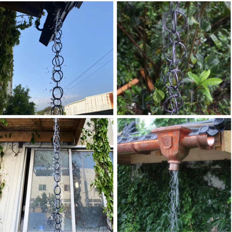 2.6m Copper Rain Bell Drainage Chain