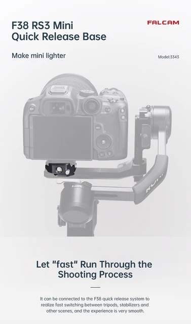 Ulanzi-クイックリリースシステム,Falcam f38,dji rs 3,ミニジンバル 