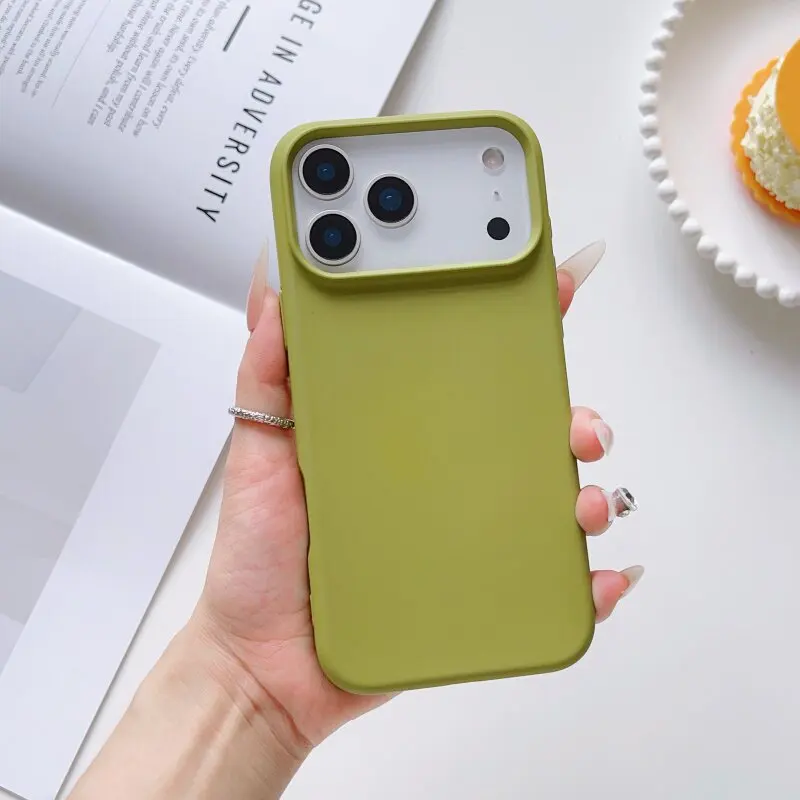 Elegant Matte Silicone Slim Case - Pure Color Ultra Thin Soft Shockproof Cover
