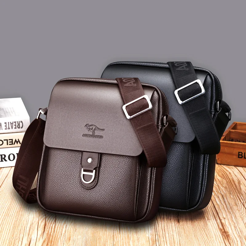 New Style Men's Single Shoulder Bag Fashion Casual Trendy Crossbody Business Small Satchel Backpack for Students Youth
