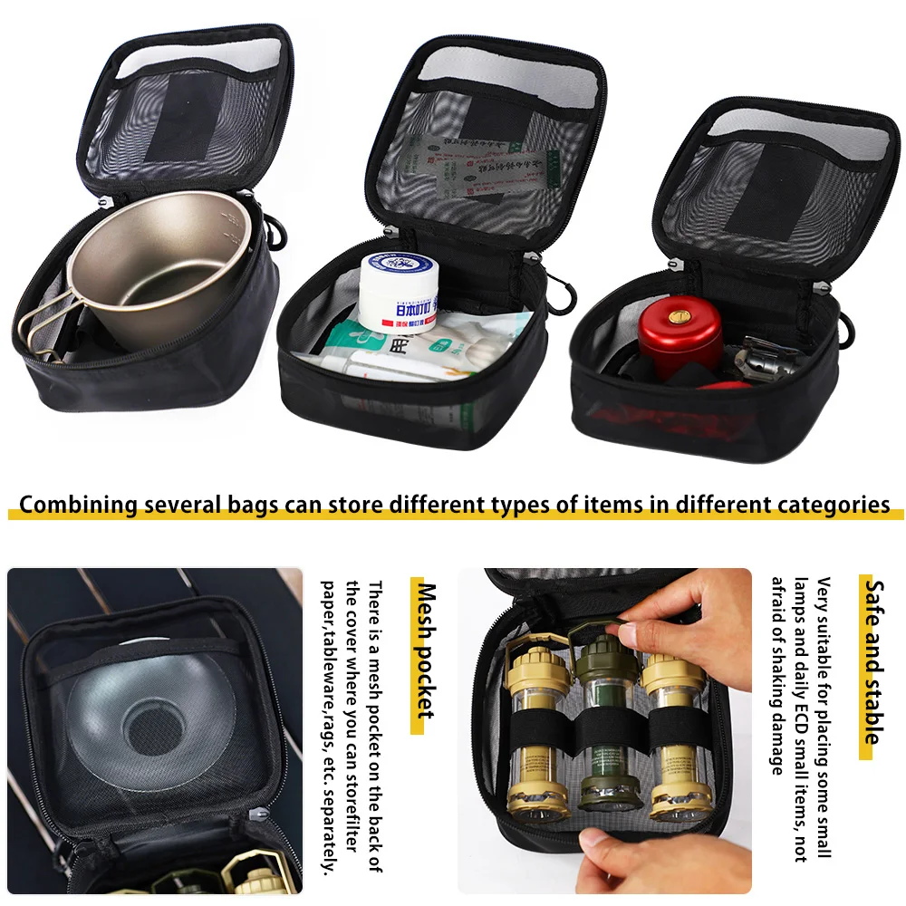 Outdoor Camping Storage Bag Deerest Breathable Multifunctional Picnic Tableware Medical Drain Mesh storage bag camping storage bag camping cookware bag
