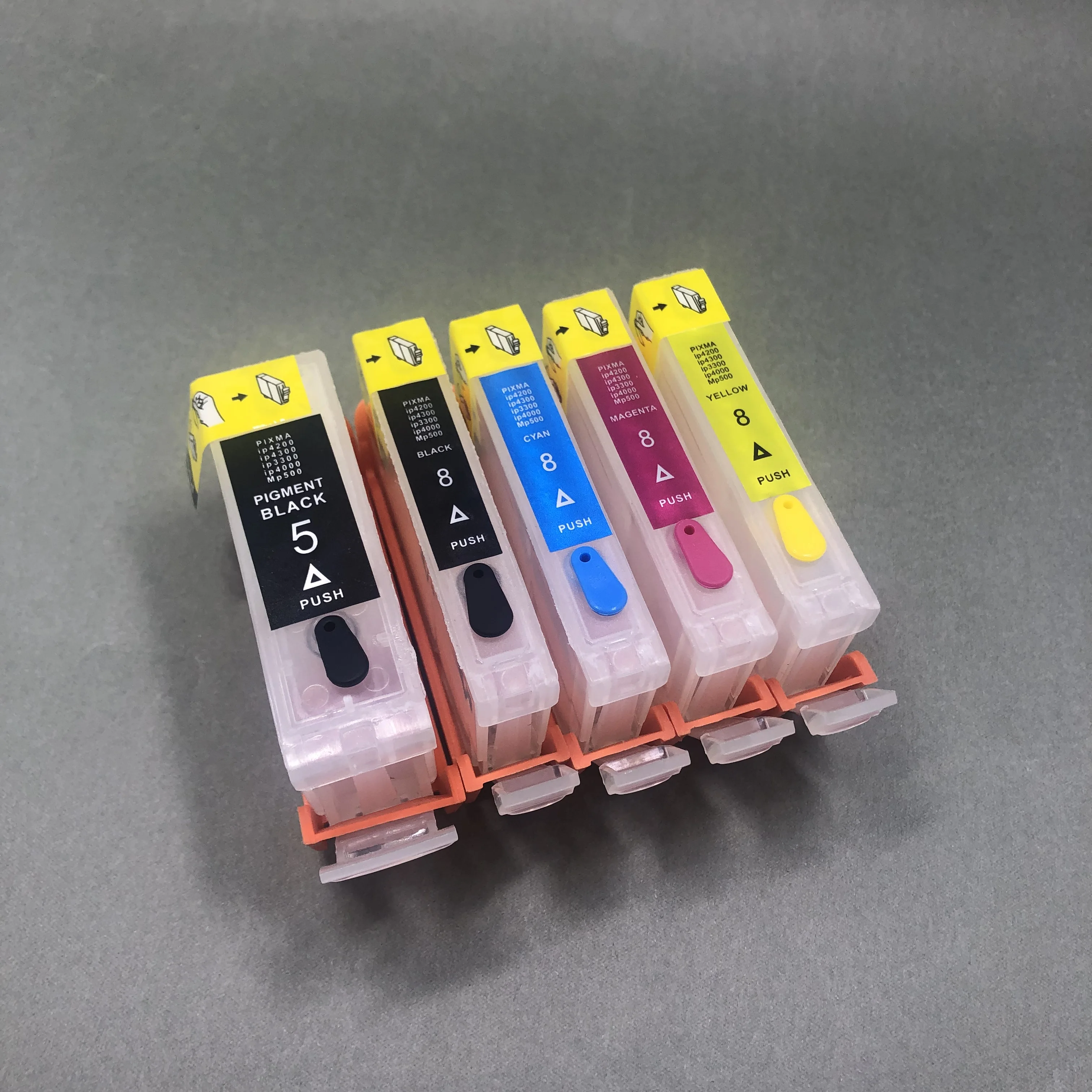 

Empty PGI-5 CLI-8 Refillable Ink Cartridge PGI5 CLI8 for Canon Pixma iP4200 iP4300 iP4500 iP5200 MP500 MP530 MP600 MP610 Printer