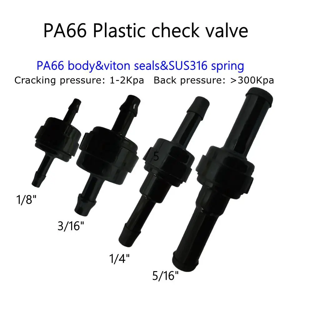 PlasticFuel-oilcheckvalvesoilresistancePA66bodySUS316Spring1/8"3/16"1/4"5/16"One-wayvalveforcar-AliExpress6